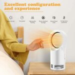 Chauffage soufflant Électrique salle de bain economique ptc radiateur céramique sans pales de ventilateur ... Chauffage soufflant Électrique salle de bain economique ptc radiateur céramique sans pales de ventilateur ...
