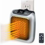 Chauffage soufflant intelligent en c�ramique 800 w, chauffage �lectrique avec prise murale, mini radiateur ...