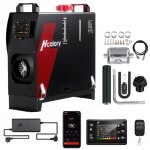 Chauffage de stationnement diesel 5 kw - 8 kw, chauffage � air 12 v / 24 v, avec �cran lcd, t�l�commande ...