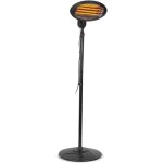 Chauffage de terrasse 2000w sur pied - 3 positions