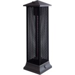 Chauffage de terrasse en acier halog�ne �lectrique autoportant accessoire de jardin ext�rieur patio noir ...