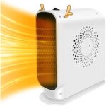 Chauffage ventilateur d'appoint electrique economique, 500w chauffage soufflant, protection contre surchauffe ...