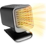 Chauffage de voiture 12v, 120w chauffage voiture, chauffage voiture allume cigare, rotation � 360 �, ...