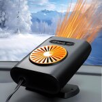 Chauffage de voiture, 12v 200w chauffage et d�givreur avec prise allume - cigare, d�sembueur et d�givrageur ...