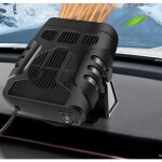 Chauffage de voiture 12v, chauffage de voiture portatif, d�givreur et d�sembuage 2 en 1, rotation � 360�, ...