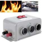 Chauffage voiture compact 3 sorties - 600w / 800w chauffage rapide hiver - faible bruit et antigel - ...