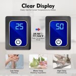 Chauffe - eau �lectrique 220v, chauffe - eau domestique mini - chef tr�sor avec affichage 3500w salle ...