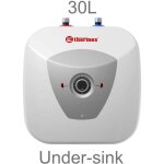 Chauffe - eau �lectrique hit pro 30l thermex, installation sous l'�vier arriv�es d'eau en haut