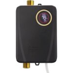 Chauffe - eau lectrique instantan 3500 w, mini chauffe - eau instantan avec affichage led, sans rservoir, ...