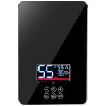 Chauffe - eau �lectrique instantan�, 6 000 w, 220 v, avec douchette et flexible, �cran tactile led, temp�ratur ...
