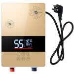Chauffe - eau lectrique instantan pour salles de bains et cuisines, montage mural, cran led hd, contrle ...