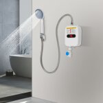 Chauffe - eau lectrique sans rservoir 3500 w, chauffe - eau instantan sous vier 220 v avec pomme ...