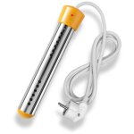 Chauffe - eau � immersion 2500 w - acier inoxydable, convient pour les bains de pieds, les baignoires ...