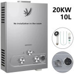 Chauffe - eau instantan� au gpl, 10 l 20 kw, chauffe - eau propane / butane avec affichage led et protections ...