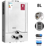 Chauffe - eau instantan� au gpl, 8 l 16 kw, chauffe - eau propane / butane avec affichage led et protections ...