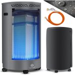 Chauffe - gaz cramique 4200 watts, chauffage radiant  gaz, avec dtendeur / flexible de gaz, pole ...