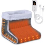 Chauffe pied, chausson chauffant, chauffe pied �lectrique avec 6 r�glages de temp�rature & 4 minuterie, ...