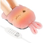 Chauffe - pieds �lectriques chauffants en forme de lapin mignon avec charge usb antid�rapants et amovibles ...