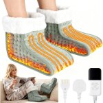 Chauffe - pieds �lectrique, s�par� chausson chauffant electrique avec doublure int�rieure lavable, 30? ...