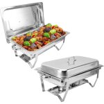 Chauffe - plats en acier inoxydable, capacit 12l, fonction maintien au chaud, pour ftes, mariage, banquets, ...