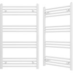 Radiateur salle de bain �chelle granitan breno 60x100 cm blanc 463w avec raccordement inferieur et installatio ...