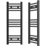 Chauffe salle de bain noir radiateur 30x80 cm calorifere moderne breno 85035999