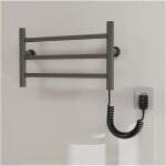 Chauffe - serviettes �lectrique pour salle de bain 35 w, s�che - serviettes mural en acier inoxydable ...