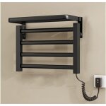 Chauffe - serviettes mural 4 barres, sche - serviettes lectrique intelligent pour salle de bain avec ...