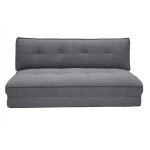 Miliboo - chauffeuse 2 places convertible en tissu gris sally