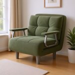 Fabulcozy chauffeuse canap� - lit fauteuil convertible 1 place - grand confort d�montable avec coussin, ...