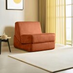 Chauffeuse convertible cuivre velours, lit d'appoint sappo Chauffeuse convertible cuivre velours, lit d'appoint sappo