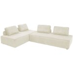 Sweeek - lot de 2 chauffeuses lao 2 places pour canapé modulable velours côtelé crème, l 180 x p 90 x ... Sweeek - lot de 2 chauffeuses lao 2 places pour canapé modulable velours côtelé crème, l 180 x p 90 x ...