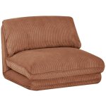 Sweeek - chauffeuse matelas camel convertible velours c�tel� grosse c�te 1 place cosy