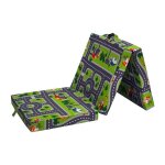 Chauffeuse pliante - samba - vert - multi - position - motif circuit voiture - 190 x 70 x 9 cm Chauffeuse pliante - samba - vert - multi - position - motif circuit voiture - 190 x 70 x 9 cm