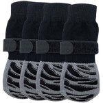 Chaussettes antid�rapantes pour chiens sur trottoirs chauds ou froids, bottes double face et prot�ge ...