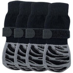 Chaussettes antid�rapantes pour chiens sur trottoirs chauds ou froids, bottes double face et prot�ge ...