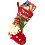 Chaussette de noel, 47cm chaussette de noel personnalis�, 3d de no�l chaussette pour arbre de no�l botte ...