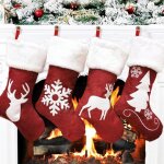 Chaussettes de noël à suspendre 3 pièces grande chaussette de noël sapin décoration cheminée père noël ... Chaussettes de noël à suspendre 3 pièces grande chaussette de noël sapin décoration cheminée père noël ...