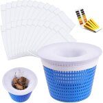 Chaussette skimmer piscine 24 pièce, chaussette skimmer lavable & réutilisable pour panier skimmer, prefiltre ... Chaussette skimmer piscine 24 pièce, chaussette skimmer lavable & réutilisable pour panier skimmer, prefiltre ...
