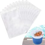 Chaussette skimmer piscine 50 pi�ce (convient aux filtres de 7 � 19 cm), chaussette skimmer lavable & ...