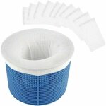 Chaussettes de skimmer pour piscine, filtre de skimmer de piscine en tissu de nylon lastique durable ...
