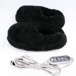 Chaussons chauffants électriques usb pour adulte noir, taille unique Chaussons chauffants électriques usb pour adulte noir, taille unique