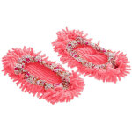 Chaussons serpilli�re lavables avec semelles amovibles pour nettoyage maison