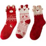 Chaussons thermiques unisexes en polaire pour adultes, motif p�re no�l, pour hommes et femmes, pour filles ...