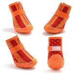 Chaussures respirantes pour chien avec sangles r�fl�chissantes, bottes de randonn�e antid�rapantes pour ...