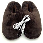 Chaussures usb chauffe - pieds pantoufles chauffantes bottes en peluche protection pieds confort pour ...