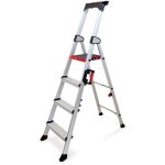 Keli - chelle pliable 4 marches, escabeau, marchepied, aluminium robuste, qualit professionnelle, poigne ...