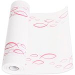 Chemin de table pour communion, confirmation, baptme, rose 28 cm x 12 m