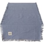 Chemin de table dcoratif en coton lenea, 40 x 140 cm