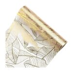 Chemin de table doré filet 28cm×275cm chemin de table polyester avec feuille d'or ruban de table or décoration ... Chemin de table doré filet 28cm×275cm chemin de table polyester avec feuille d'or ruban de table or décoration ...